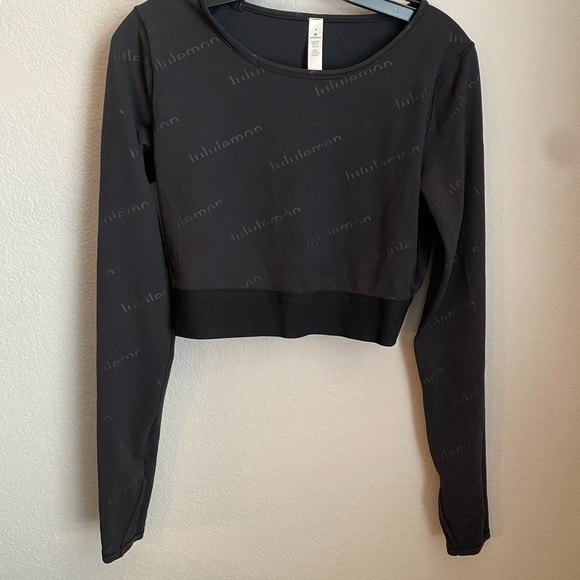Lululemon Wunder Train LS Crop Emboss - Picture 2 of 6